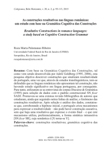 As construções resultativas nas línguas românicas: um estudo com