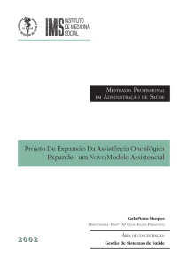 2002 Projeto De Expansão Da Assistência Oncológica Expande