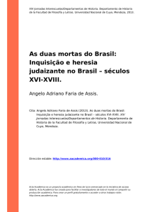 Inquisição e heresia judaizante no Brasil