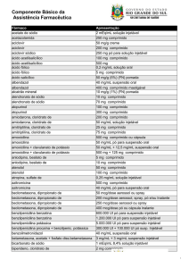 Lista de Medicamentos do Componente Básico ( 108,48 KBytes)