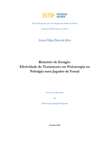 Relatório de Estágio: Efetividade do Tratamento em Fisioterapia na