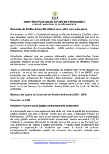 MINISTÉRIO PÚBLICO DO ESTADO DE PERNAMBUCO Comissão