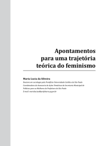 Apontamentos para uma trajetória teórica do feminismo