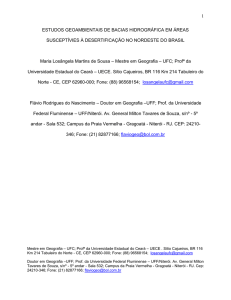 estudos geoambientais em micro-bacias semi