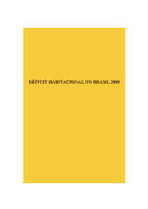 déficit habitacional no brasil 2009