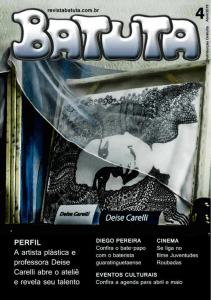 agenda CultuRal - Revista Batuta, Arte e Cultura do vale