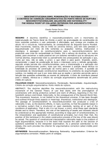 o critério de correção argumentativa do ponto médio de ruptura