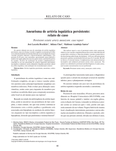 Aneurisma de artéria isquiática persistente: relato de caso