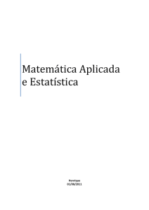 Apostila matemática aplicada e estatística