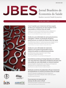 JBES - Jornal Brasileiro de Economia da Saúde