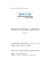 Integral de Riemann e aplicações