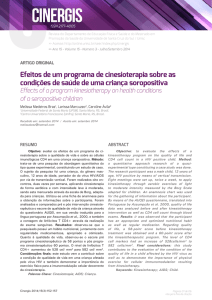 Efeitos de um programa de cinesioterapia sobre as condições de