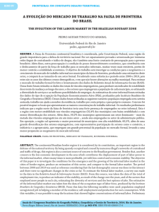 a evolução do mercado de trabalho na faixa de