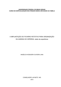 A IMPLANTAÇÃO DO FICHÁRIO ROTATIVO - Nescon
