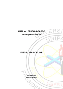 manual passo-a-passo disciplinas online