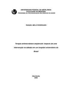 Terapia antimicrobiana seqüencial: impacto de uma intervenção na