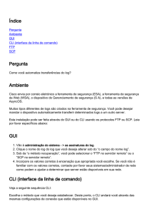 Índice Pergunta Ambiente GUI CLI (interface da linha de