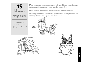 Calculando a energia térmica