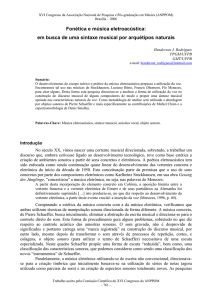 Fonética e música eletroacústica: em busca de uma
