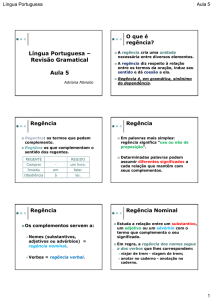 Língua Portuguesa – Revisão Gramatical Aula 5