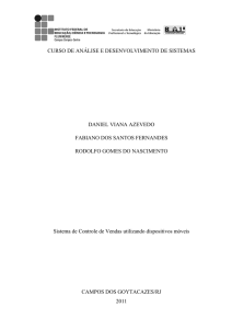 Sistema de Controle de Vendas utilizando dispositivos móveis