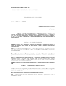 RESOLUÇÃO Nº424, DE 08 DE JULHO DE 2013 CONSELHO