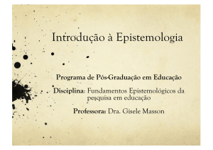 Introducao Epistemologia