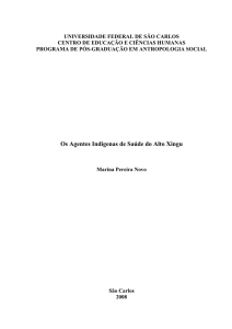 Os Agentes Indígenas de Saúde do Alto Xingu