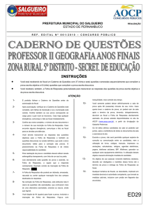 Professor II Geografia Anos Finais