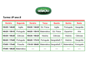 Turma: 8º ano B