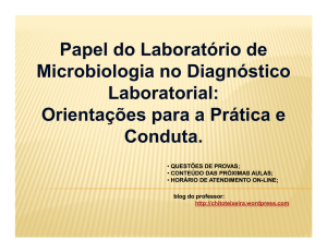 Principais funções do laboratório de Microbiologia