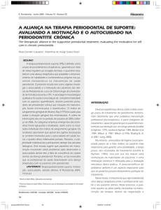 a alian&ccedil;a na terapia periodontal de suporte