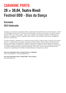 CARAVANE PORTO 28 > 30.04, Teatro Rivoli Festival DDD