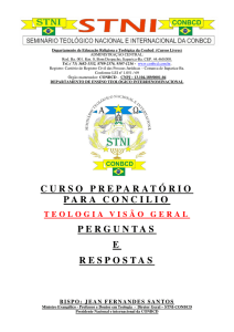 CURSO PREPARATÓRIO PARA CONCILIO PERGUNTAS E