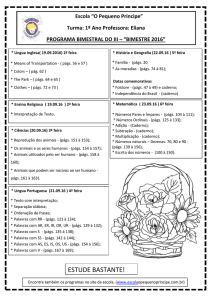 estude bastante! - Escola O Pequeno Príncipe