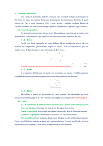 6.1.1. Ponto 6.1.2. Linha 6.1.3. Plano