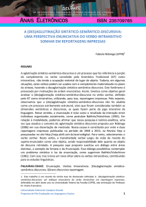 (des)aglutinação sintático-semântico-discursiva