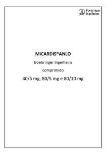 MICARDIS®ANLO 40/5 mg, 80/5 mg e 80/10 mg
