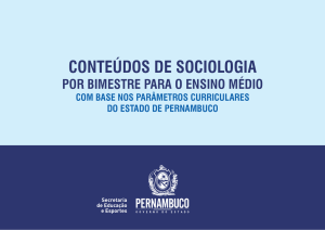 Sociologia - Secretaria de Educação de Pernambuco