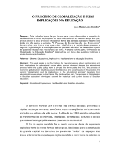 O processo de globalização e suas implicações