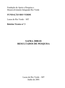 Boletim Técnico 03 - Fundação Rio Verde