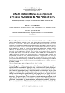 Estudo epidemiológico da dengue nos principais