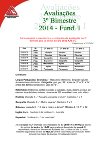 Comunicados n° 65 a 68/2014 Avaliações Bimestrais Fund I