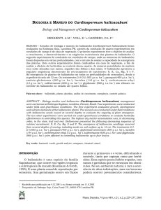 BIOLOGIA E MANEJO DO Cardiospermum halicacabum1