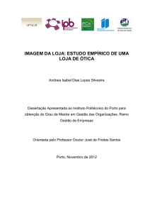 imagem da loja: estudo empírico de uma loja de ótica