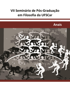 VII Seminário de Pós-Graduação em Filosofia da UFSCar Anais