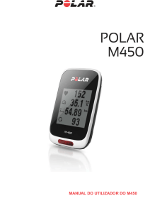 Polar M450 Manual do utilizador