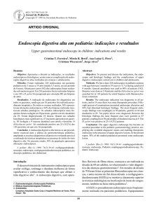 Endoscopia digestiva alta em pediatria: indicações e resultados