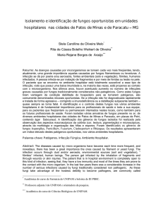 Isolamento e Identificação de Fungos Oportunistas em