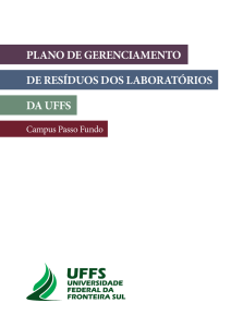 plano de gerenciamento de resíduos dos laboratórios da uffs